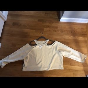 Cold shoulder free people top